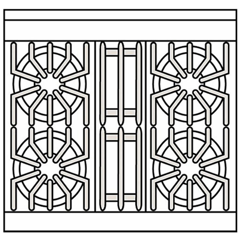 Viking 5 Series 30 in. 4 cu. ft. Standard Convection Gas Range with 4 Sealed Burners - Stainless Steel, Stainless Steel, hires