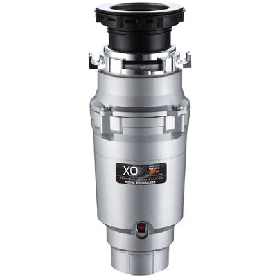 XO 1/2 HP Continuous Feed Waste Disposer with 2500 RPM, Anti-Jam & Noise Reducing Insulation - Stainless Steel | XOD12BUILDER