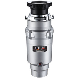 XO 1/2 HP Continuous Feed Waste Disposer with 2500 RPM, Anti-Jam & Noise Reducing Insulation - Stainless Steel, , hires