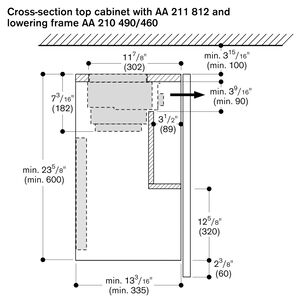 Gaggenau 200 Series 36 in. Convertible Standard Style Range Hood with 370 CFM, 3 Fan Speeds & 2 LED Lights - Stainless Steel, , hires
