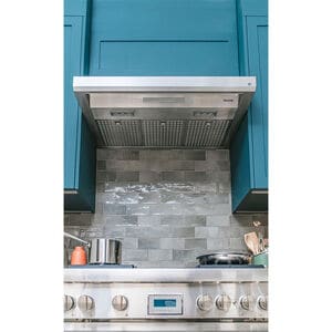 Thermador Masterpiece Series 36 in. Smart Ducted Canopy Pro Style Style Range Hood with 1000 CFM, 4 Fan Speeds & 2 LED Lights - Stainless Steel, , hires