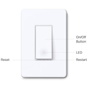 TP-Link - Tapo Smart Wi-Fi Light Switch with Matter - White, , hires
