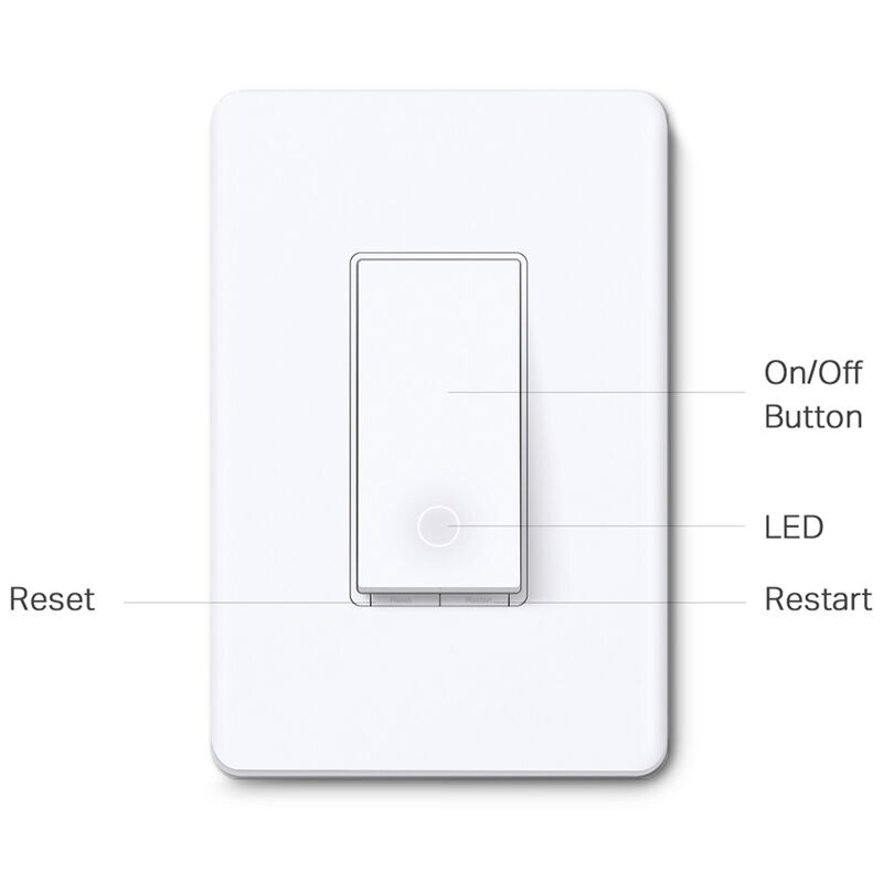 TP-Link - Tapo Smart Wi-Fi Light Switch with Matter - White, , hires
