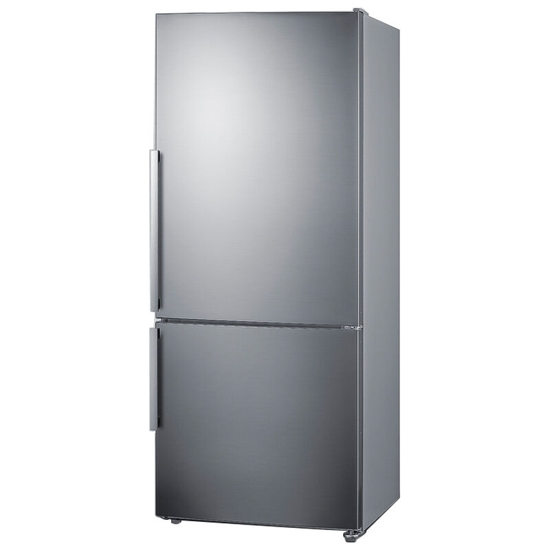 Summit Thin Line Series 28 in. 14.0 cu. ft. Counter Depth Bottom Freezer Refrigerator - Stainless Steel, , hires