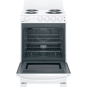 Hotpoint 24 in. 2.9 cu. ft. Electric Range with Coil Burners - White, , hires