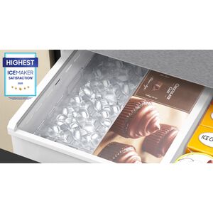 Samsung Bespoke 36 in. 28.9 cu. ft. Smart 4-Door French Door Refrigerator with Internal Water Autofill Pitcher & Beverage Center - Fingerprint Resistant Stainless Steel, , hires