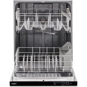 Whirlpool 24 in. Top Control Dishwasher with 55 dBa Sound Level & Pocket - Stainless Steel, Stainless Steel, hires
