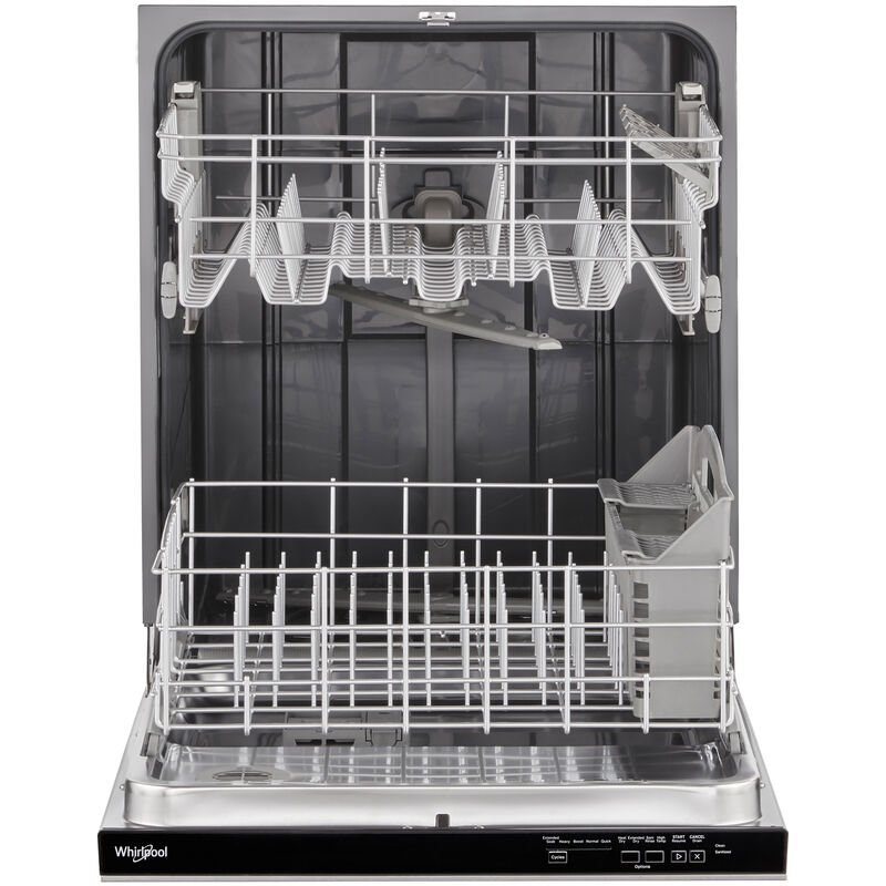 Whirlpool 24 in. Top Control Dishwasher with 55 dBa Sound Level & Pocket - Stainless Steel, Stainless Steel, hires