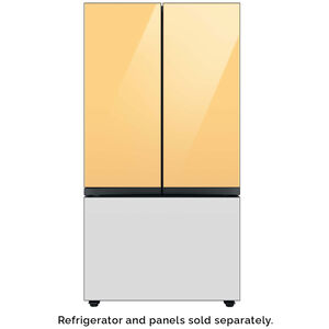 Samsung BESPOKE 3-Door French Door Bottom Panel for Refrigerators - White Glass, , hires