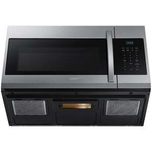 Samsung 30 in. 1.7 cu. ft. 1000W Over-the-Range Microwave with 300 CFM - Stainless Steel, Stainless Steel, hires
