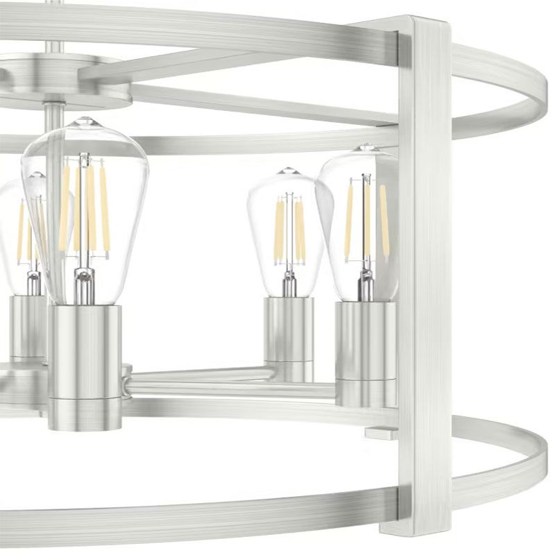 Hunter Astwood 6 Light Chandelier - Brushed Nickel, , hires