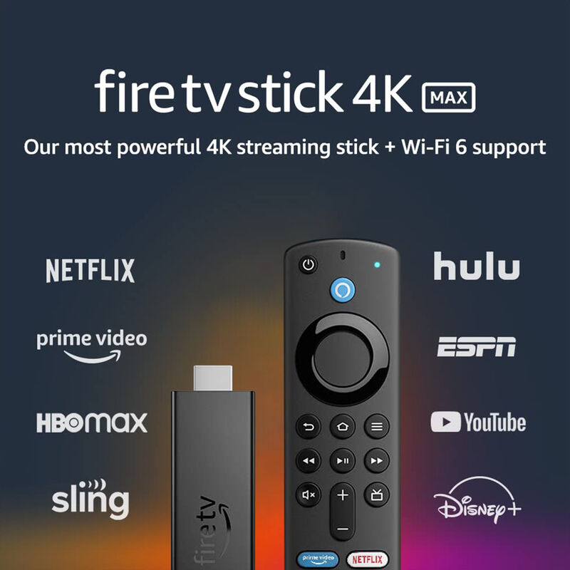 All-new  Fire TV Stick 4K Max streaming device, supports Wi-Fi 6E,  free & live TV without cable or satellite