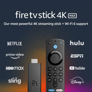 Amazon Fire TV Stick 4K Max streaming device, Wi-Fi 6E, Alexa Voice Remote (Includes TV Controls), , hires