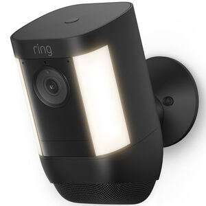 Ring - Spotlight Cam Pro Outdoor Wireless 1080p Battery Surveillance Camera - Black