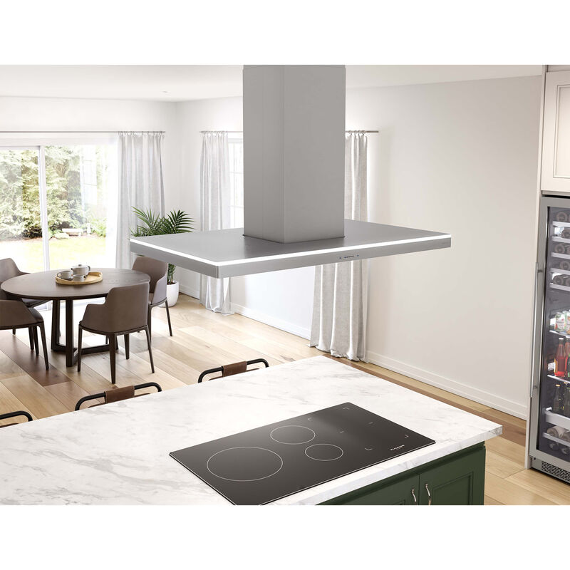 Zephyr Luce Series 42 in. Convertible Chimney Style Range Hood with 600 CFM, 5 Fan Speeds & 4 LED Lights - Stainless Steel, , hires