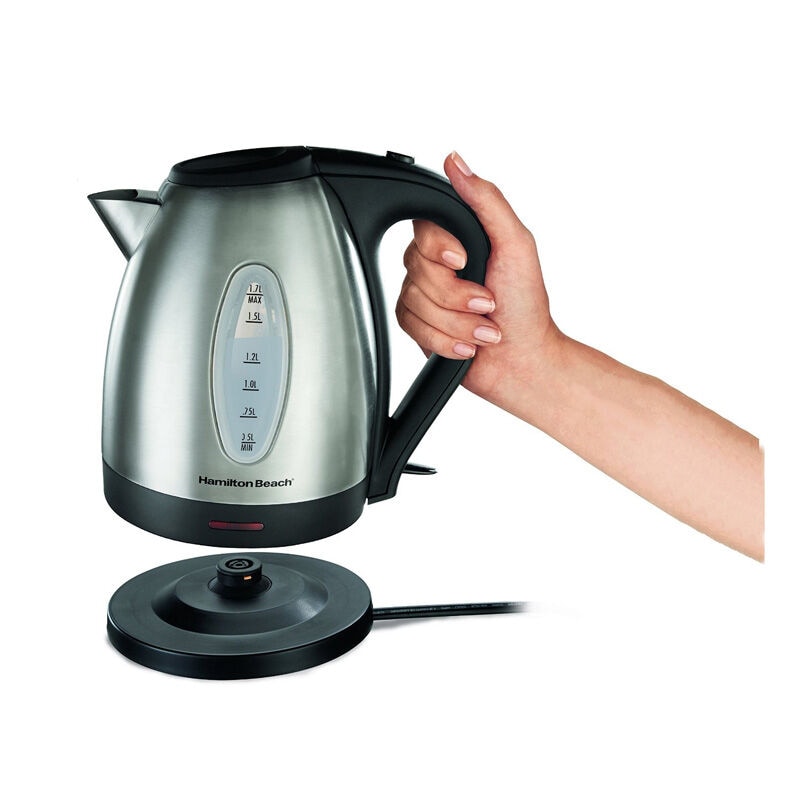 Hamilton Beach 1.7-Liter Electric Kettle - Stainless Steel, , hires