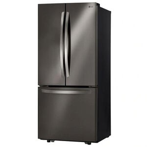 LG 30 in. 21.8 cu. ft. French Door Refrigerator with Ice Maker - Black Stainless, Black Stainless, hires