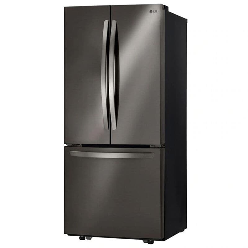 LG 30 in. 21.8 cu. ft. French Door Refrigerator with Ice Maker - Black Stainless, Black Stainless, hires