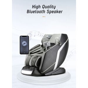 Lifesmart 4D Zero Gravity Massage Chair with Bluetooth Speakers - Gray & Black, , hires