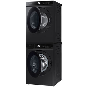 Samsung Bespoke 27 in. 5.3 cu. ft. Smart Stackable Front Load Washer with Super Speed Wash & AI Smart Dial - Brushed Black, Brushed Black, hires