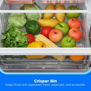 Midea 24 in. 11.5 cu. ft. Counter Depth Bottom Freezer Refrigerator - Stainless Steel, , hires