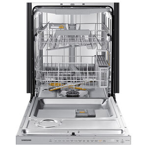 Samsung 24 in. Top Control Smart Dishwasher with 42 dBa Sound Level, 3rd-Rack, Ventilation Drying System & Pocket - Stainless Steel, Stainless Steel, hires