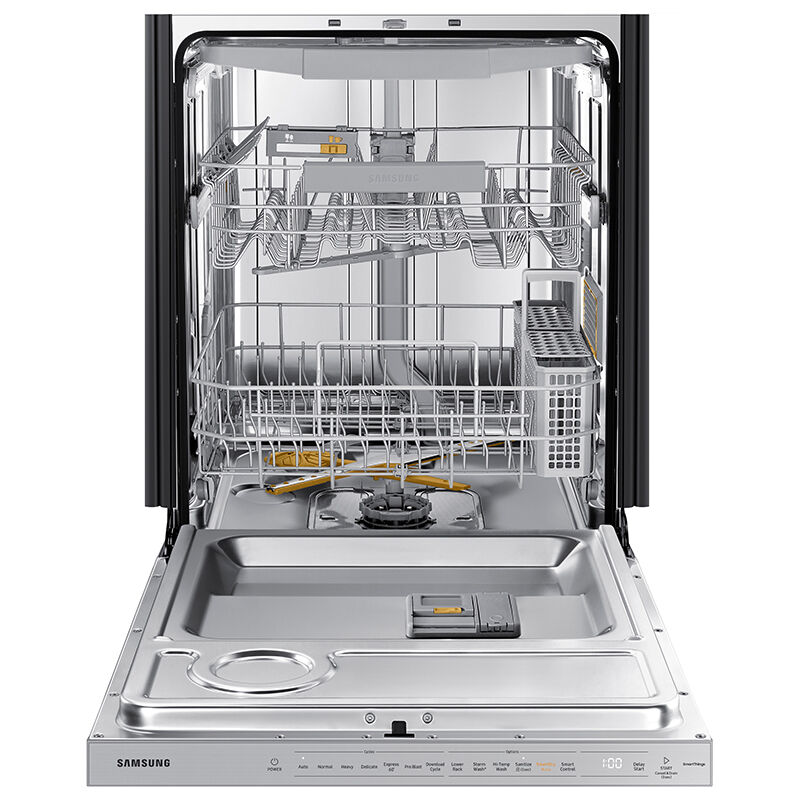 Samsung 24 in. Top Control Smart Dishwasher with 42 dBa Sound Level, 3rd-Rack, Ventilation Drying System & Pocket - Stainless Steel, Stainless Steel, hires