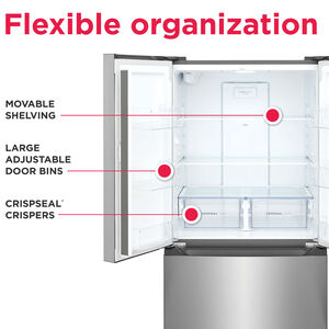 Frigidaire 36 in. 19.9 cu. ft. Counter Depth French Door Refrigerator with Internal Water Dispenser - Fingerprint Resistant Stainless Steel Look, , hires