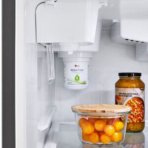 LG 33 in. 23.8 cu. ft. Top Freezer Refrigerator with Internal Water Dispenser - Stainless Steel, , hires