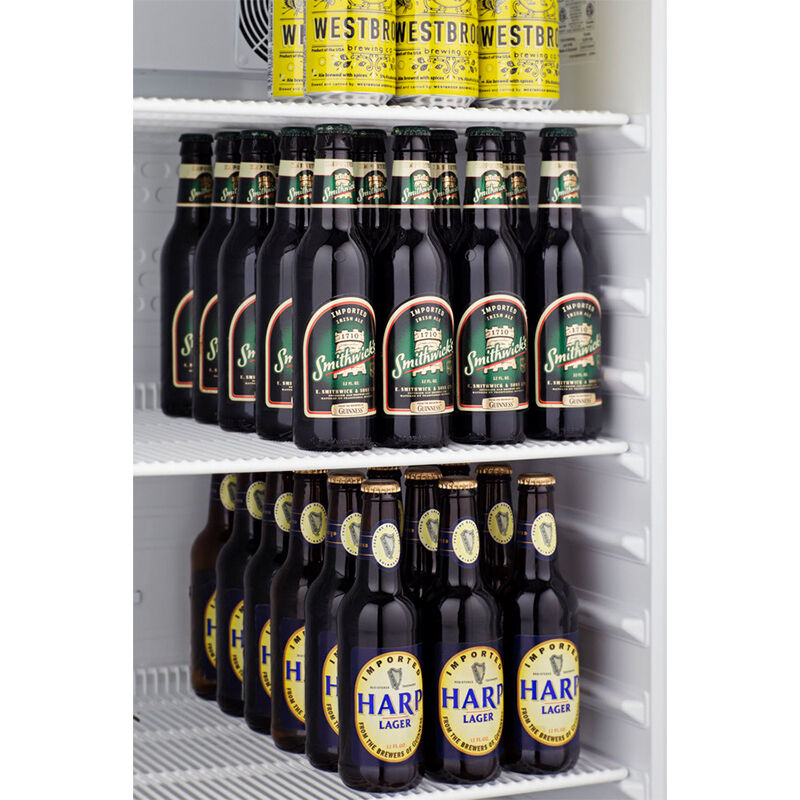 Summit 24 in. 12.4 cu. ft. Beverage Center with Removable Shelves & Digital Control - Stainless Steel, , hires