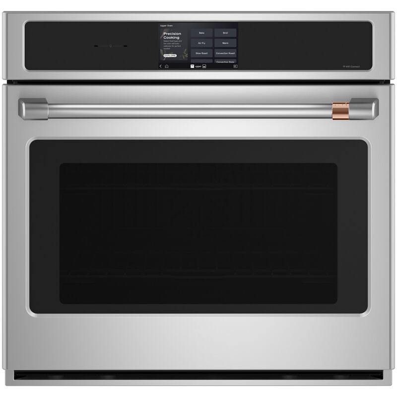 Cafe Professional Series 30 in. 5.0 cu. ft. Smart Electric Single Wall Oven with True European Convection - Stainless Steel, , hires