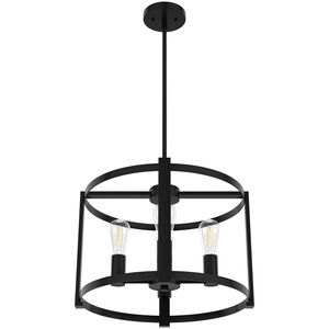 Hunter Astwood 18 in. 4-Light Chandelier - Matte Black, , hires