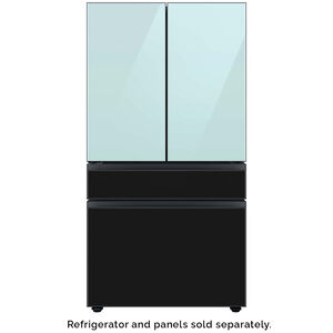Samsung BESPOKE 4-Door French Door Top Panel for Refrigerators - Morning Blue Glass, , hires