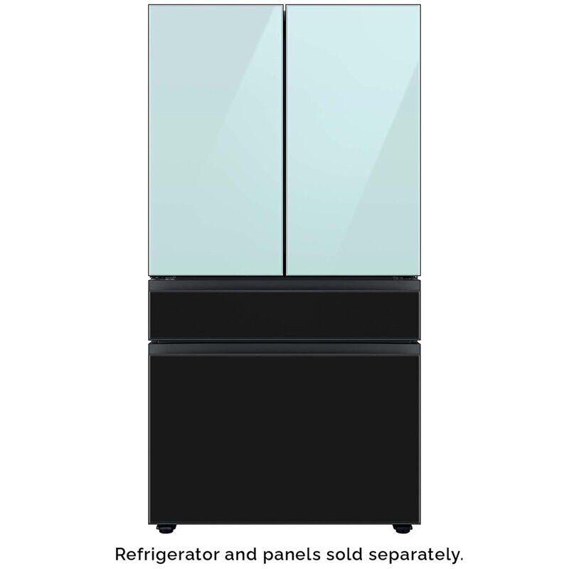 Samsung BESPOKE 4-Door French Door Top Panel for Refrigerators - Morning Blue Glass, , hires