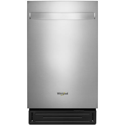 Whirlpool 18 in. Built-In Dishwasher with Top Control, 50 dBA Sound Level, 8 Place Settings & 6 Wash Cycles - Custom Panel Ready | UDT518SAHP