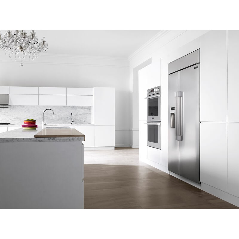 Signature Kitchen Suite 30 in. 9.4 cu. ft. Smart Front Control Electric Double Wall Oven with True European Convection - Stainless Steel, , hires