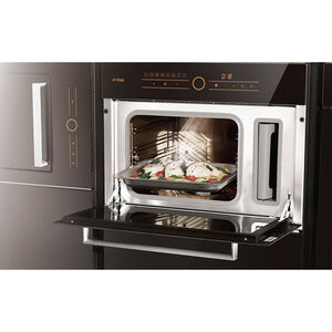 Fotile 24 in. 1.4 cu. ft. Electric Wall Oven with Standard Convection & Self Clean - Black, , hires