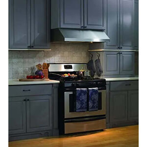 Vent-A-Hood 30 in. Ducted Standard Style Range Hood with 600 CFM, 3 Fan Speeds & 2 LED Lights - Stainless Steel, , hires