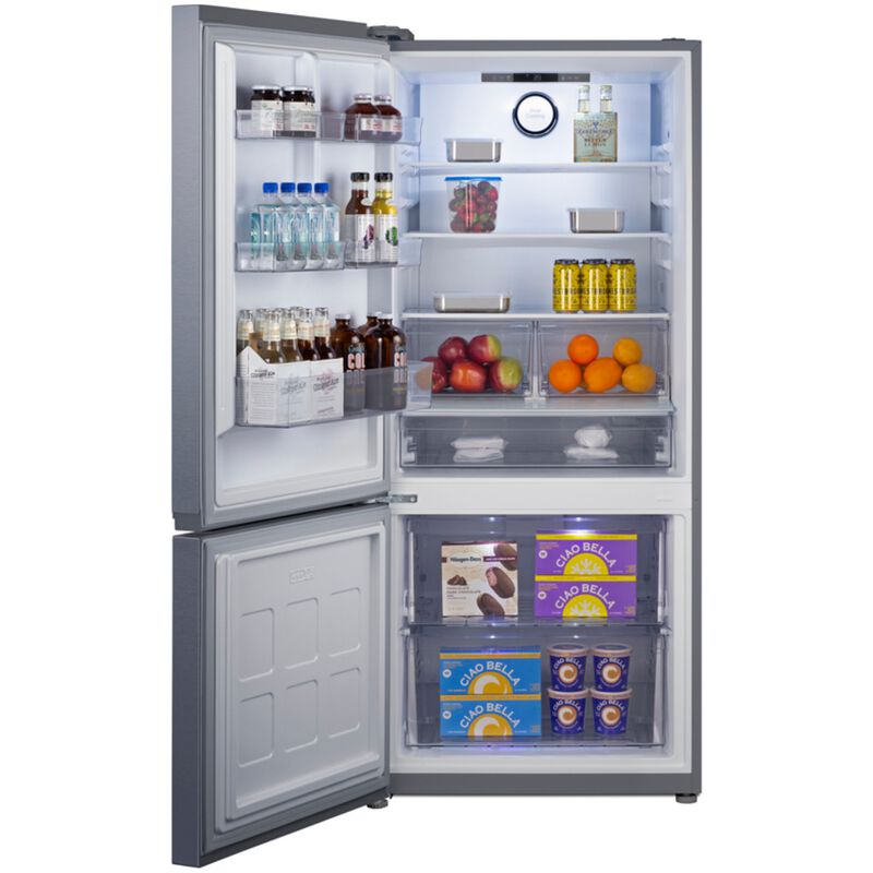Summit 30 in. 16.1 cu. ft. Counter Depth Left-Hinged Bottom Freezer Refrigerator - Stainless Steel, , hires