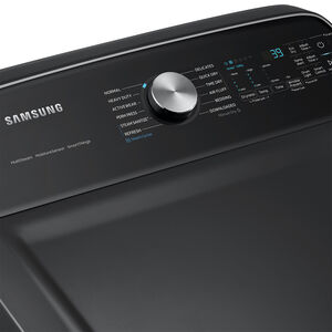 Samsung 27 in. 7.4 cu. ft. Smart Gas Dryer with Sensor Dry, Sanitize & Steam Cycle - Brushed Black, Brushed Black, hires