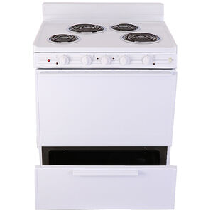 Premier 30 in. 3.9 cu. ft. Electric Range with Coil Burners - White, , hires