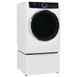 Electrolux 600 Series 27 in. 8.0 cu. ft. Stackable Gas Dryer with LuxCare Dry, Instant Refresh, Perfect Steam & Sanitize Cycle - White, White, hires