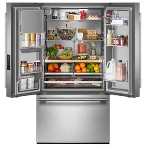 KitchenAid 36 in. 30.5 cu. ft. French Door Refrigerator with Ice & Water Dispenser - Stainless Steel with PrintShield Finish, Stainless Steel with PrintShield Finish, hires
