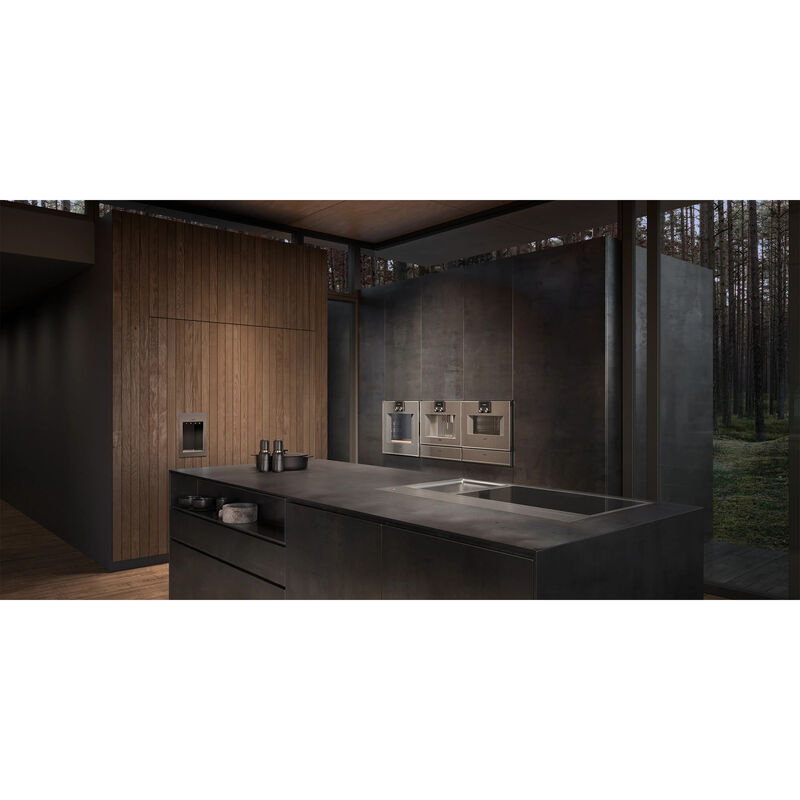 Gaggenau Vario 400 Series 36 in. Smart Electric Cooktop with 6 Smoothtop Burners - Black with Stainless Steel, , hires