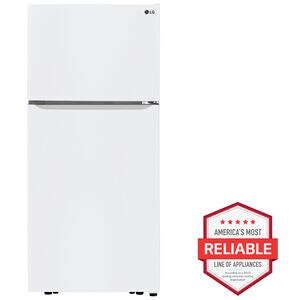 LG 30 in. 20.2 cu. ft. Top Freezer Refrigerator - White, White, hires