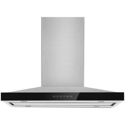 JennAir 36 in. Canopy Pro Style Range Hood with 4 Speed Settings, 600 CFM, Ducted Venting & 4 LED Lights - Stainless Steel | JXI8536HS