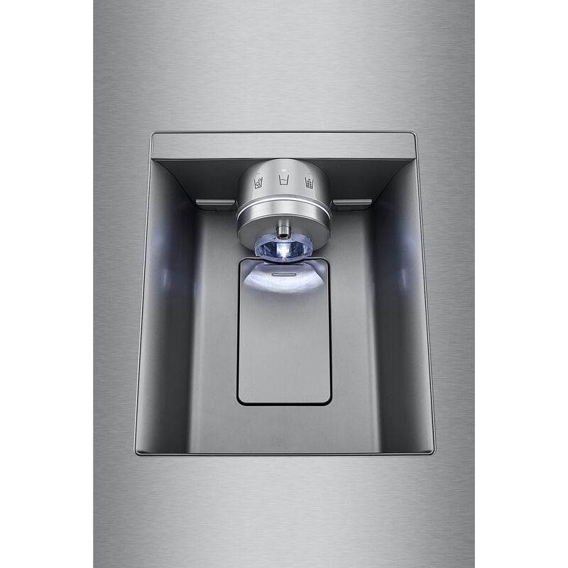LG 36 in. 25.5 cu. ft. Smart Counter Depth French Door Refrigerator with External Ice & Water Dispenser, 4 types of Ice and Pocket Doors - PrintProof Stainless Steel, PrintProof Stainless Steel, hires
