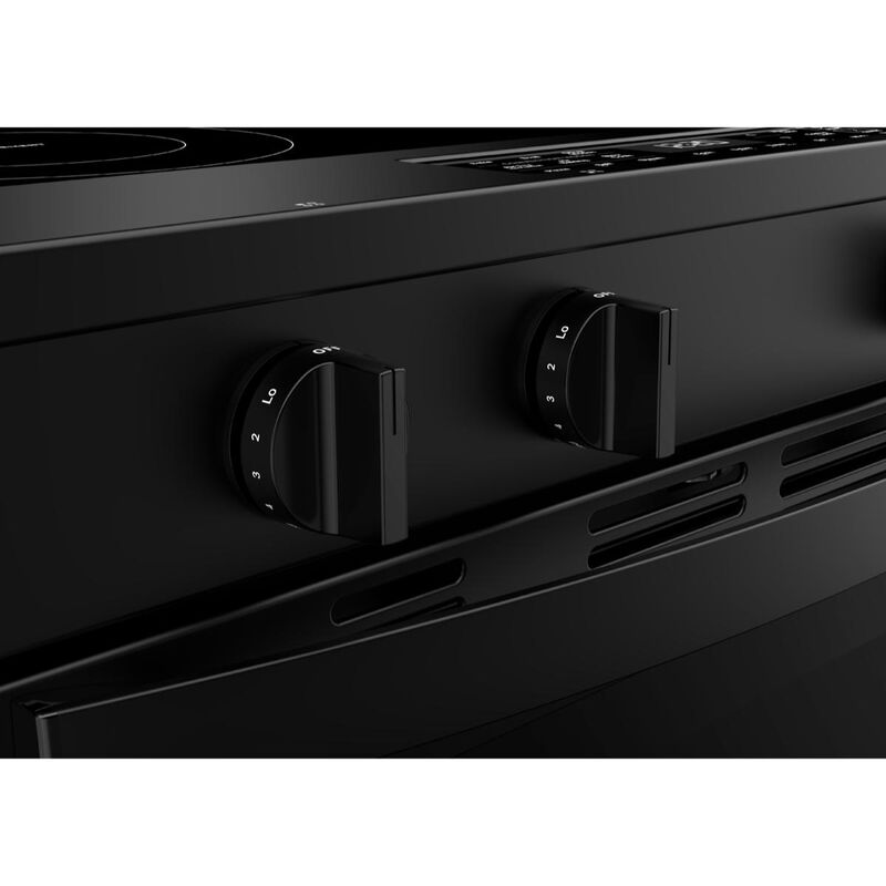 Whirlpool 30 in. 5.3 cu. ft. Smart Air-Fry Standard Convection Electric Range with Radiant Burners - Black, , hires