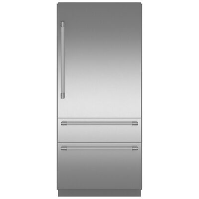 Thermador Freedom Collection 36 in. Built-In 20.2 cu. ft. Smart Counter Depth Bottom Freezer Refrigerator with Internal Water Dispenser - Stainless Steel | T36BB110SS