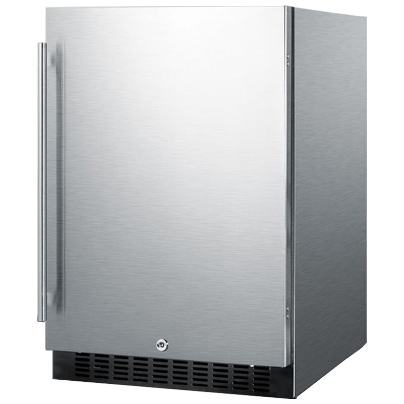 Summit 24 in. 4.6 cu. ft. Built-In Beverage Center with Adjustable Shelves & Digital Control - Stainless Steel, , hires